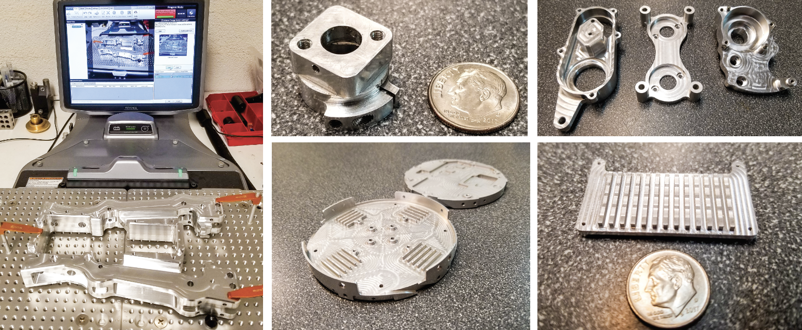 Syncro’s parts range in size and complexity but 90% of them are made from plastic or Aluminum. They are a prototype specialist, but still have production runs in the 1000s of parts.
